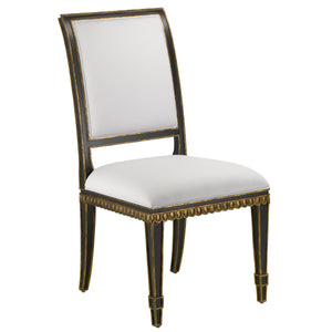 Ines Muslin Black Chair