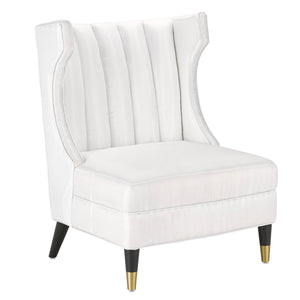 Jacqui Muslin Slipper Chair