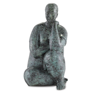 Lady Meditating Bronze