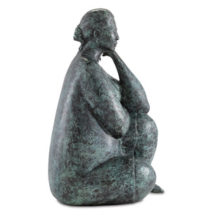 Lady Meditating Bronze