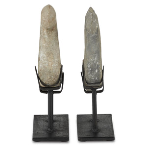 Magpie Stone Bird Set of 2