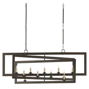 Middleton Bronze Rectangular Chandelier