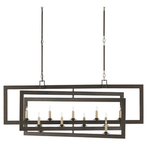 Middleton Bronze Rectangular Chandelier