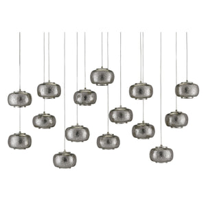 Pepper Rectangular 15-Light Multi-Drop Pendant