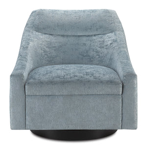 Pryce Cerulean Swivel Chair