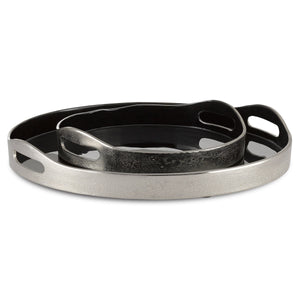 Riya Black Tray Set of 2