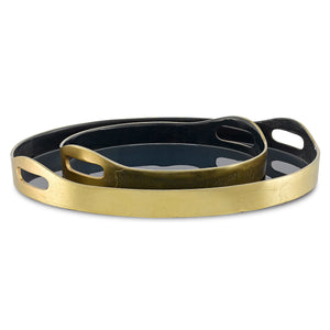 Riya Navy Tray Set of 2