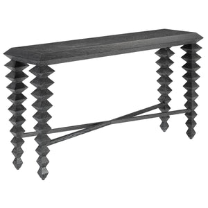 Saranya Black Console Table