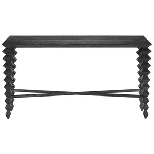 Saranya Black Console Table