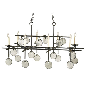 Sethos Black Rectangular Chandelier