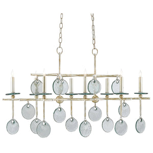 Sethos Silver Rectangular Chandelier