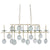 Sethos Silver Rectangular Chandelier