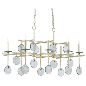 Sethos Silver Rectangular Chandelier