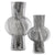 Stormy Sky Glass Vase Set of 2