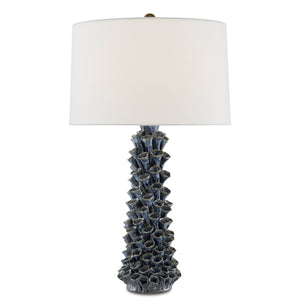 Sunken Blue Table Lamp