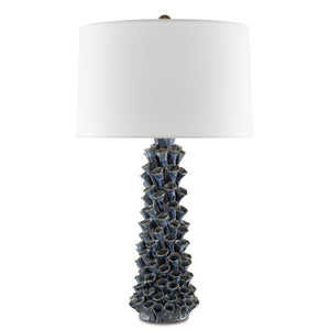 Sunken Blue Table Lamp
