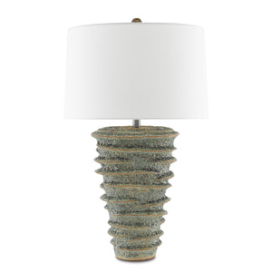 Sunken Green Table Lamp