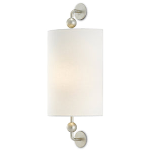 Tavey Silver Wall Sconce