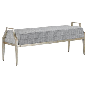 Torrey Tuxedo Silver Bench