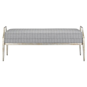 Torrey Tuxedo Silver Bench