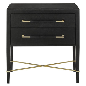 Verona Black Nightstand