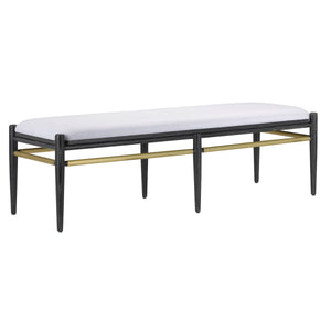 Visby Muslin Black Bench