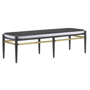 Visby Muslin Black Bench