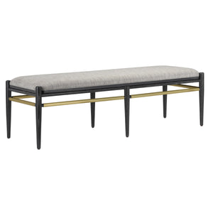 Visby Smoke Black Bench
