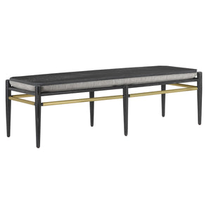 Visby Smoke Black Bench