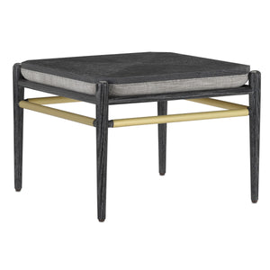 Visby Smoke Black Ottoman