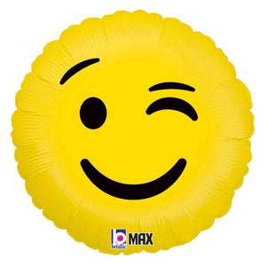 Wink Emoticon foil balloon