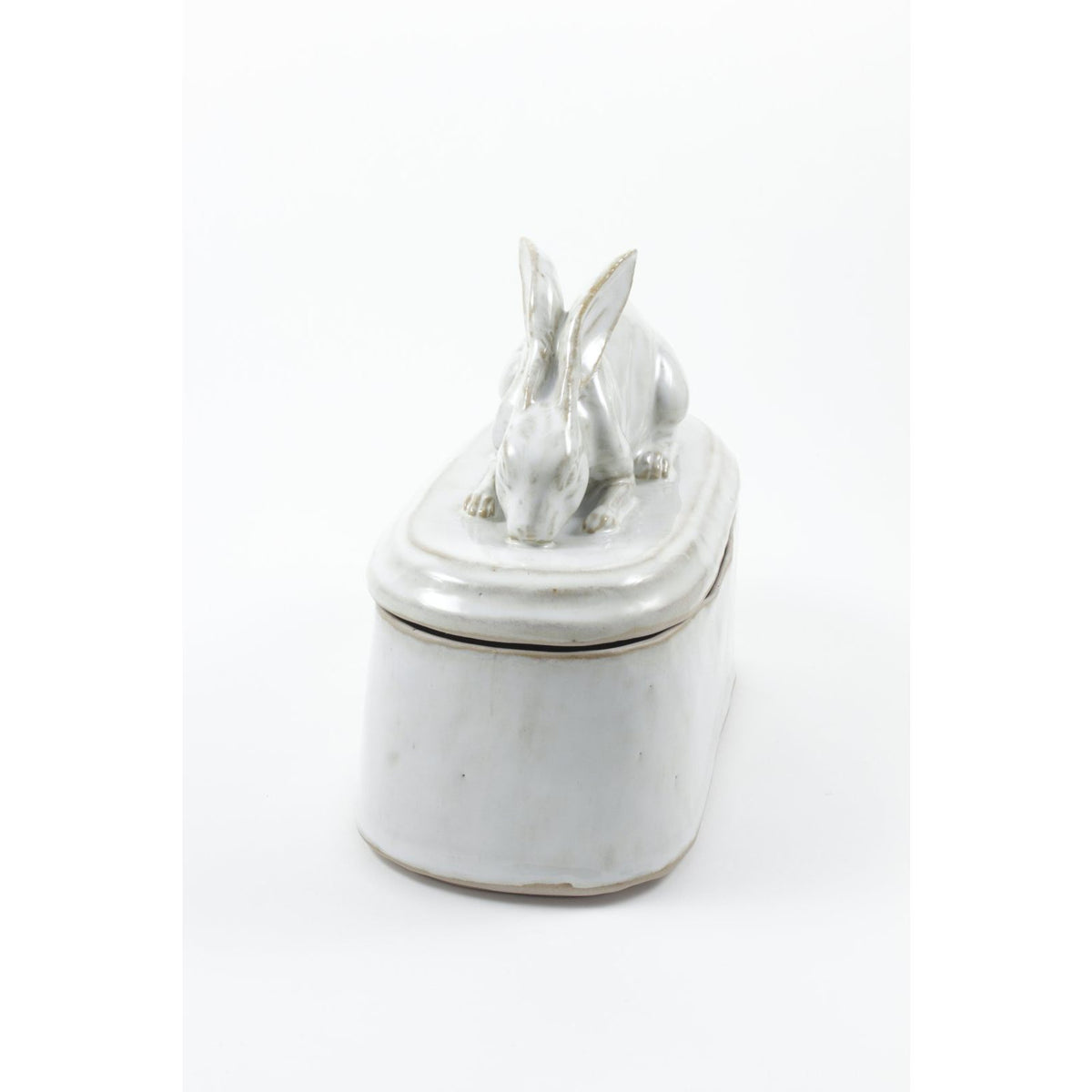 Rabbit Lidded Vessel - Crouching