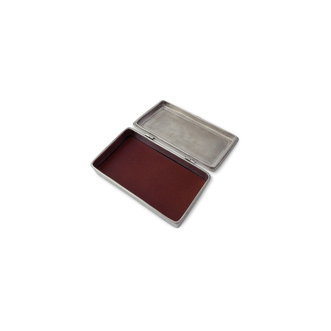 Rectangle Lidded Box with Leather No Divider