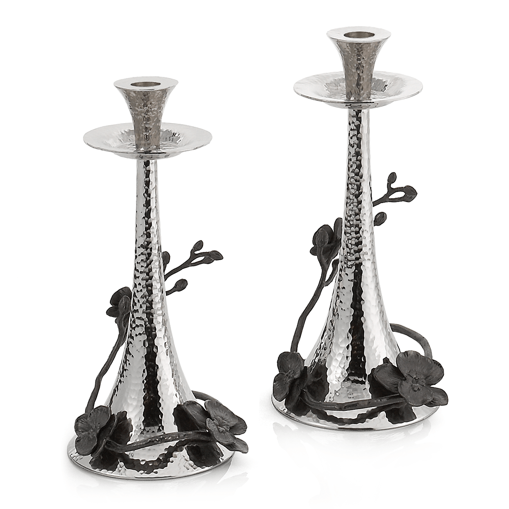 Black Orchid Candleholders