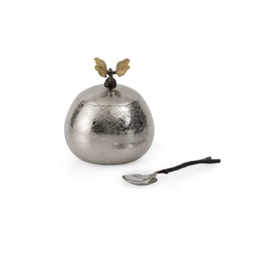 Butterfly Ginkgo Pot w/ Spoon