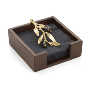 Olive Branch Cocktail Napkin Box