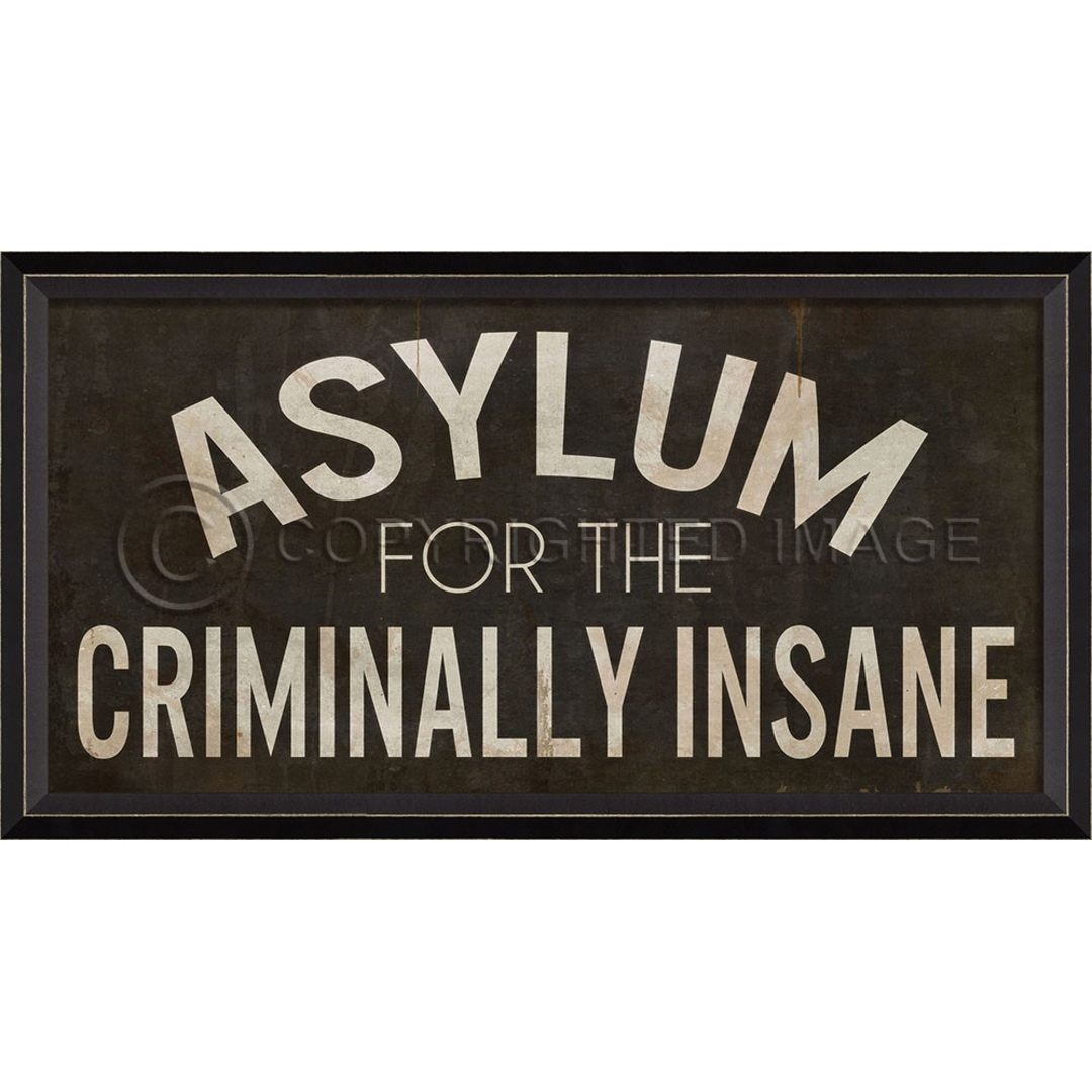 Asylum for the Criminally Insane Framed