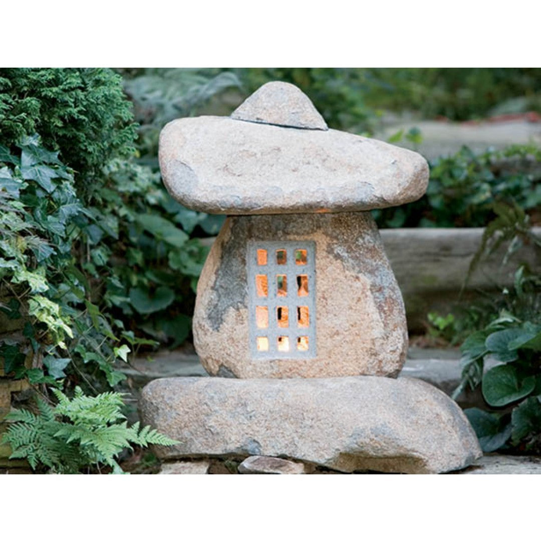 Granite Boulder Lantern