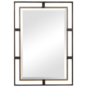 Carrizo Gold & Bronze Rectangle Mirror