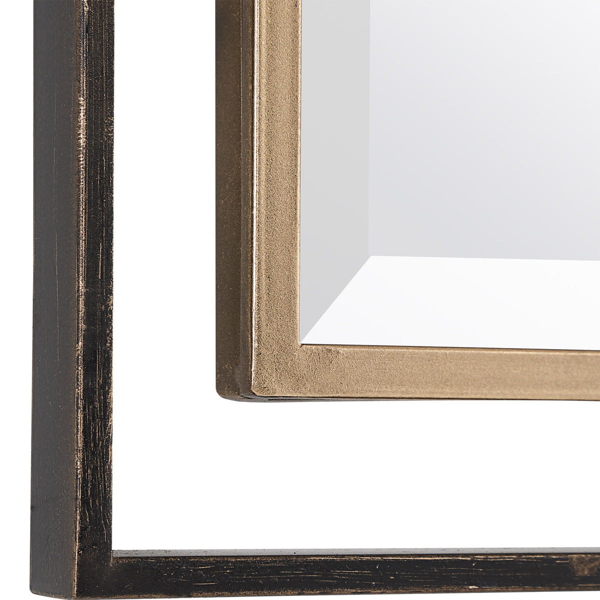 Carrizo Gold &amp; Bronze Rectangle Mirror