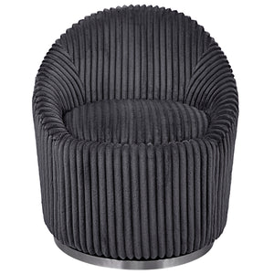 Crue Gray Fabric Swivel Chair