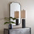 Lennox Black Scalloped Corner Mirror