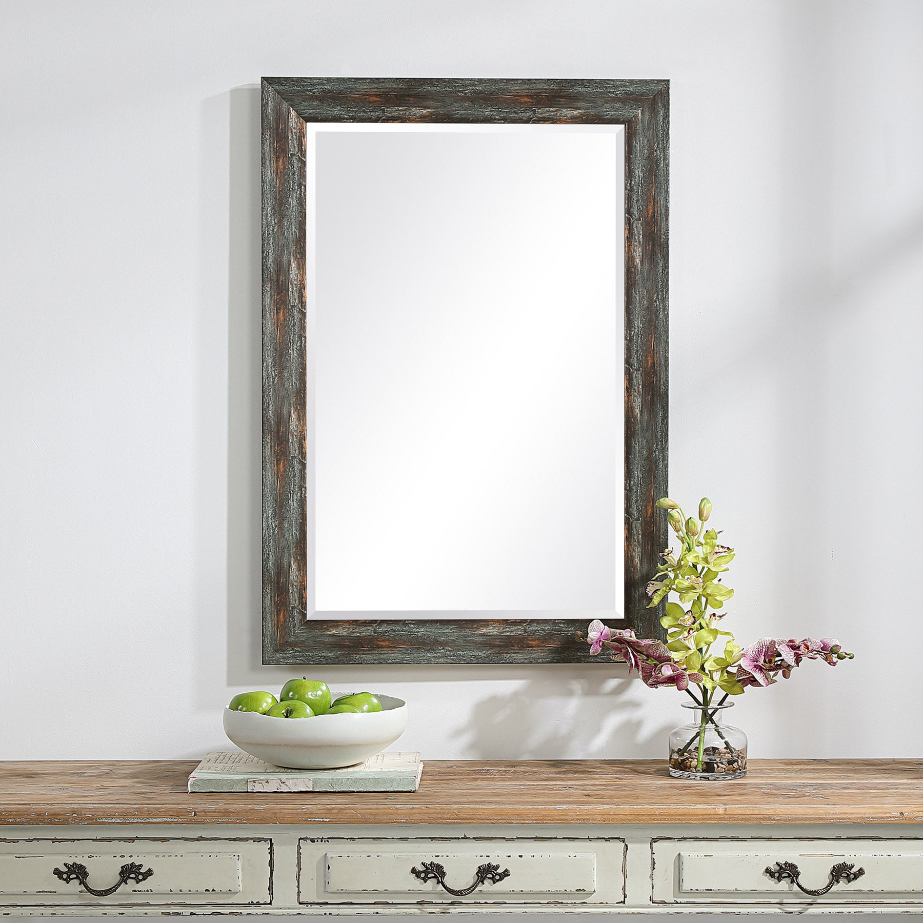 Owenby Rustic Silver & Bronze Mirror